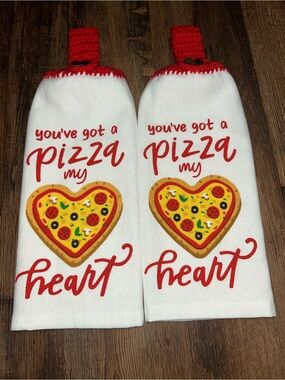 Pizza My Heart Hanging Kitchen Towel Set